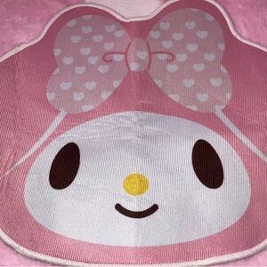 Pink Kids Character Face Cushion Cover - Cute Bow Design